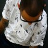 Men shirt with Blah Blah Blah pattern